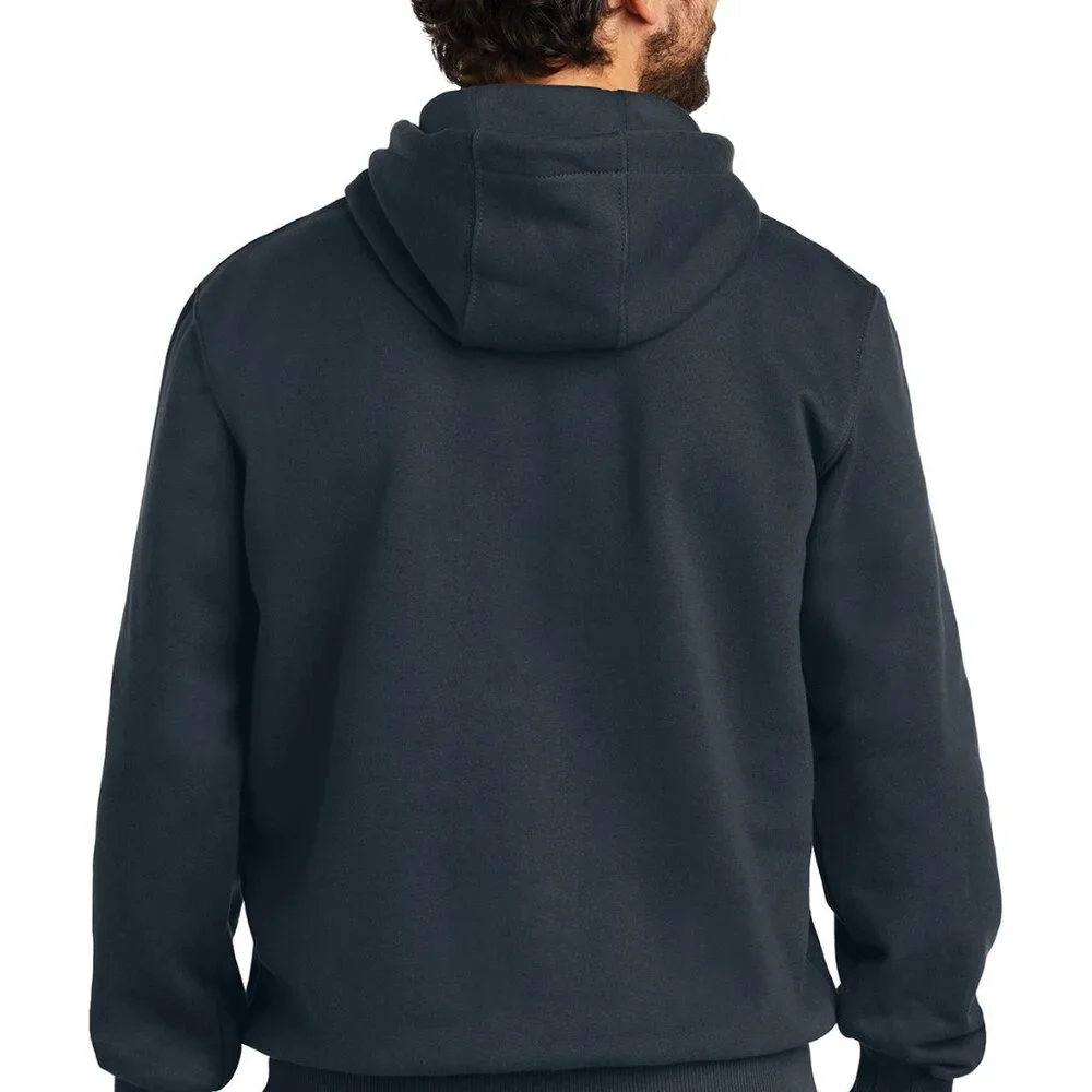 (NWT) Carhartt Mens Rain Defender Paxton Heavyweight Hooded Sweatshirt Navy - Picture 5 of 5